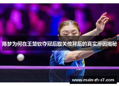 陈梦为何在王楚钦夺冠后取关他背后的真实原因揭秘 陈梦为何在王楚钦夺冠后取关他背后的真实原因揭秘